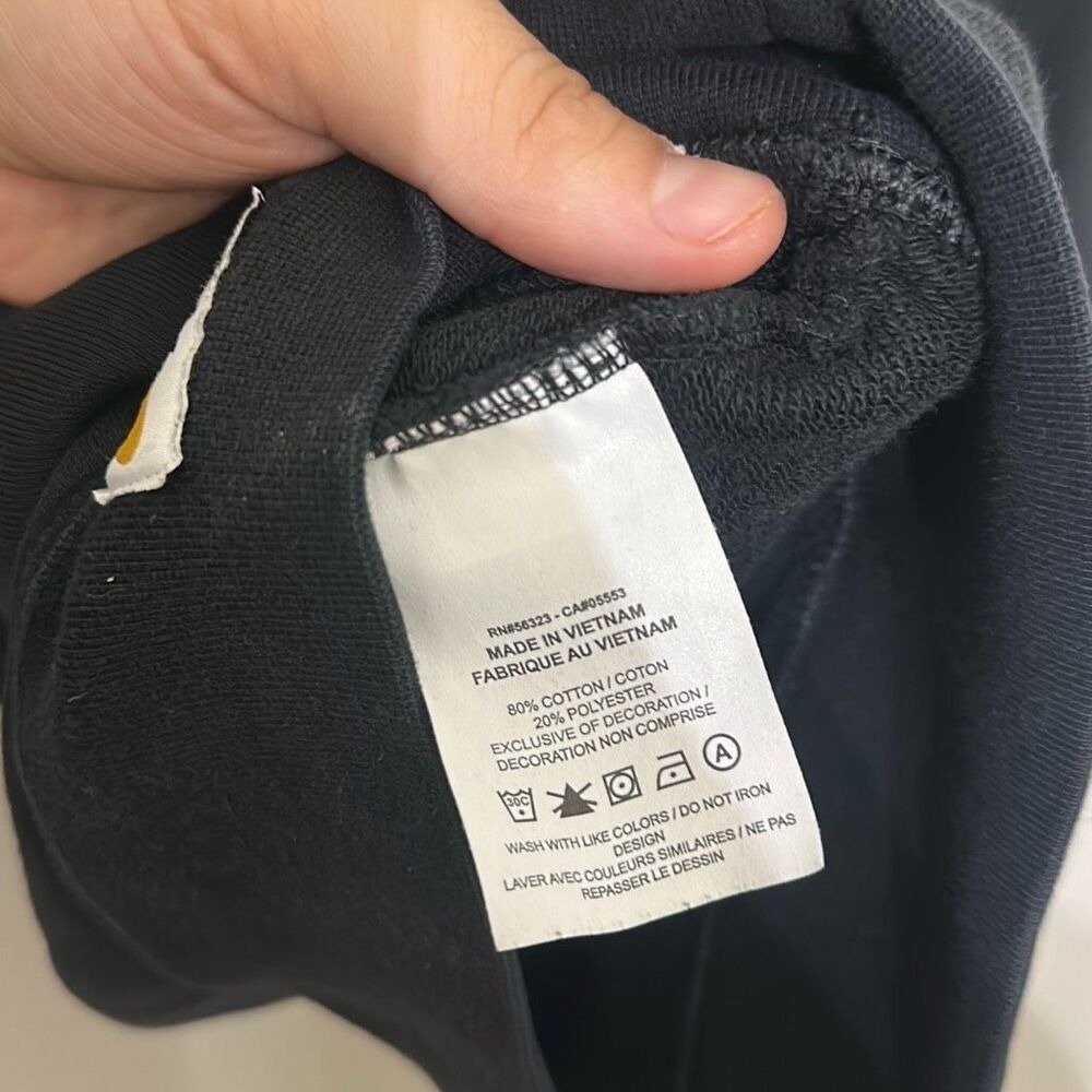 Jordan Nike Mens Black Jumpman Crew Neck Pullover Sweatshirt Size Large - Picture 8 of 8